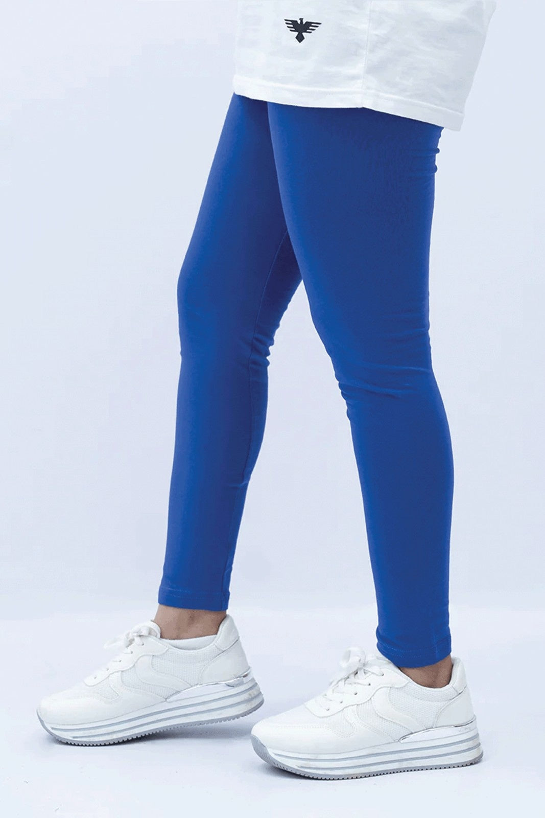 Women Plain Tights - Violet Indigo