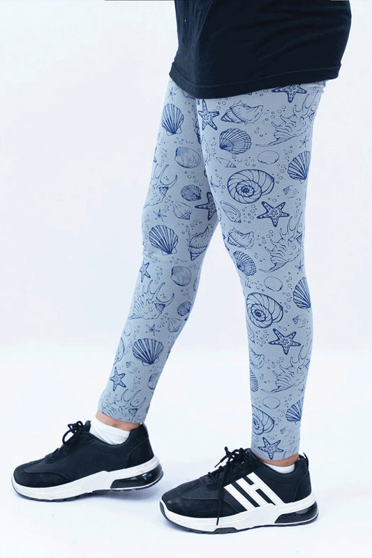 Women Printed Leggings â Grey