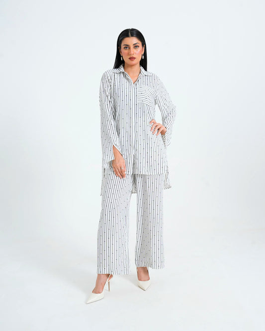 Women Co ord Set - White