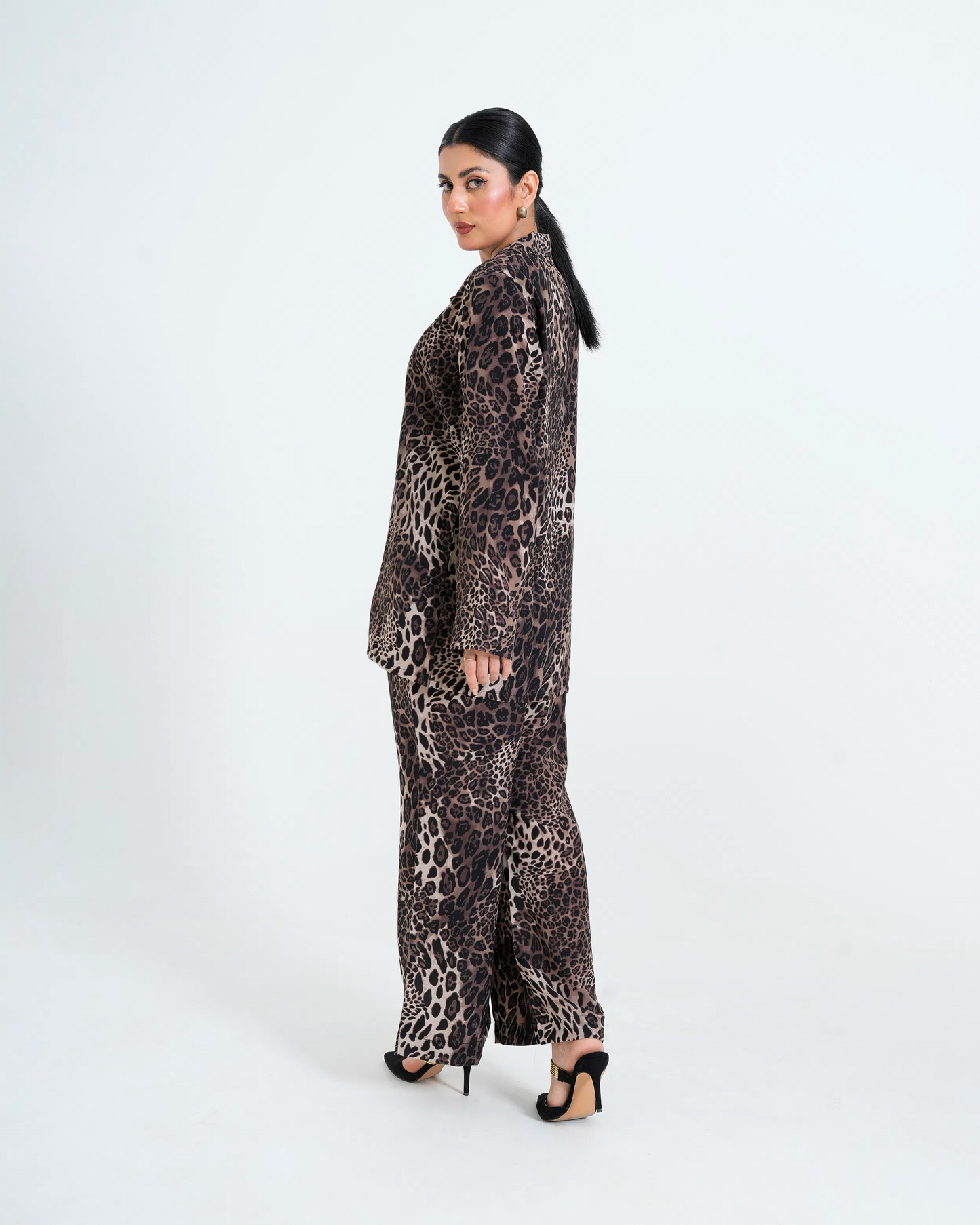 Women Leopard Print Co-Ord Set