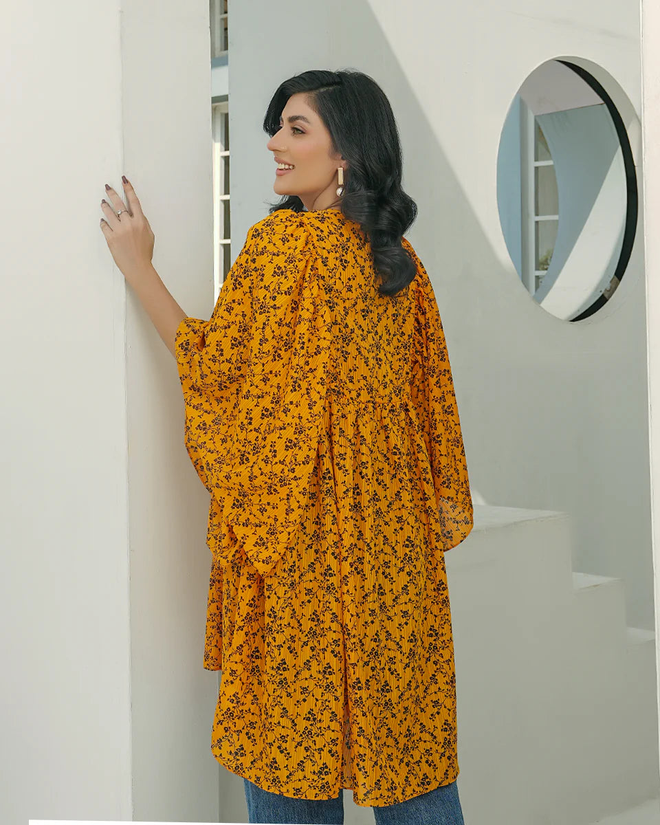 Women Long Shirts - Orange