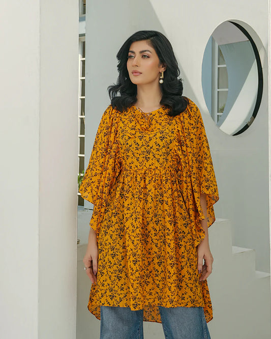 Women Long Shirts - Orange