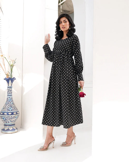 Women Maxi Dress - Black