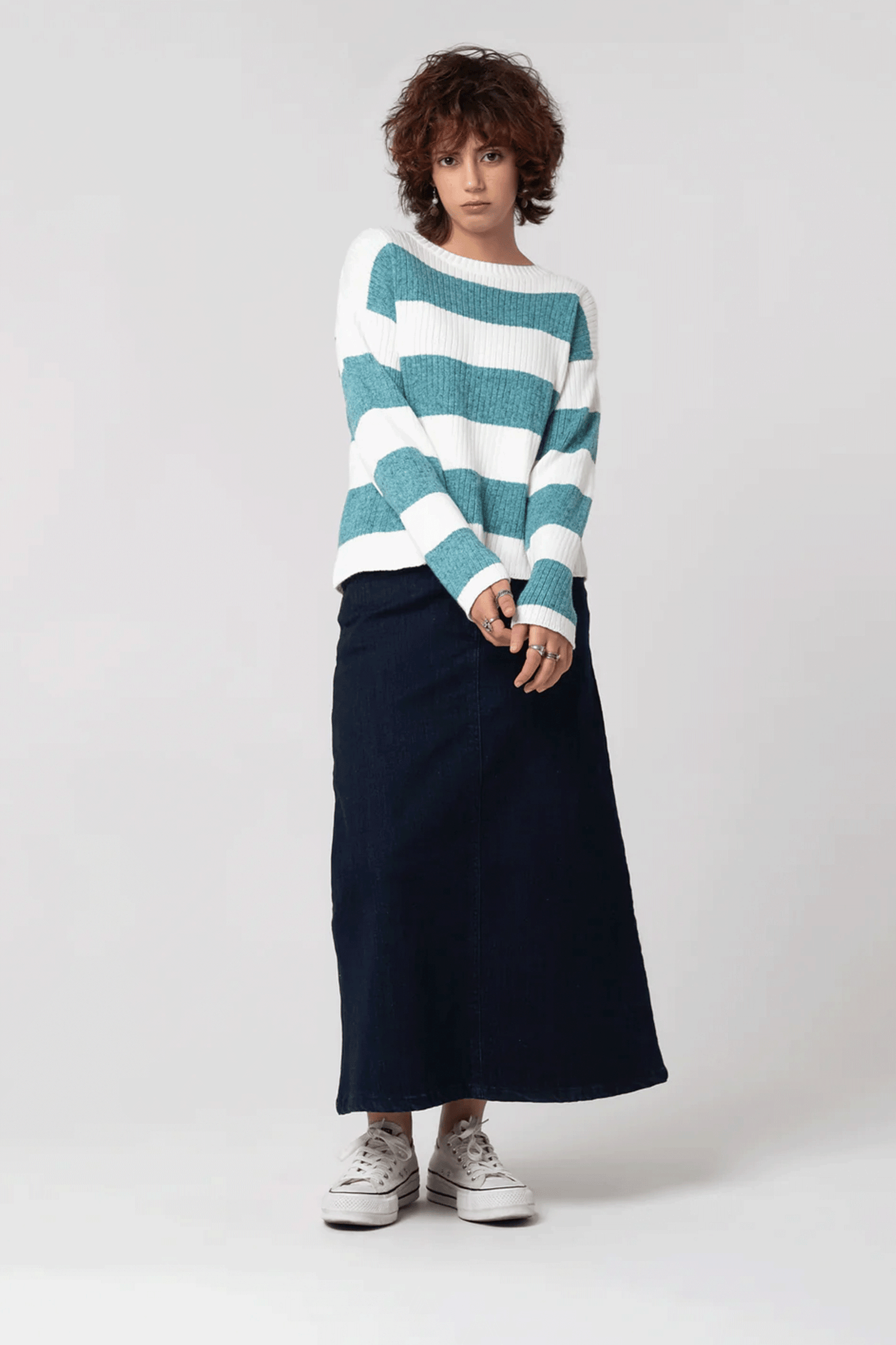 Women’s Razz Cardigan - White & Blue