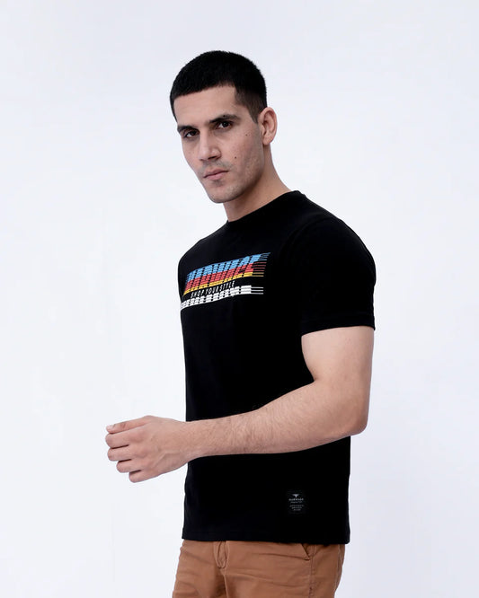 Men’s Graphic T-Shirt – Jet Black