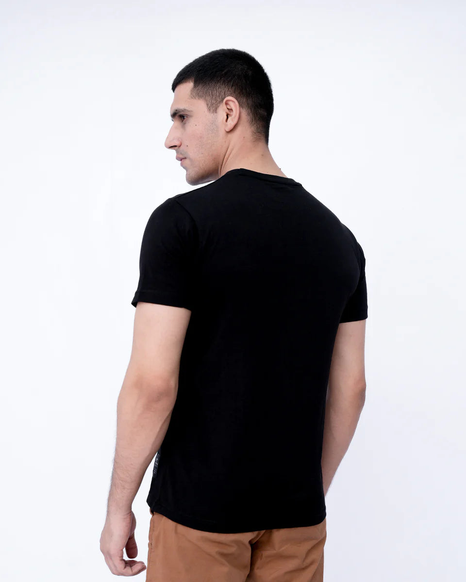 Men’s Graphic T-Shirt – Jet Black