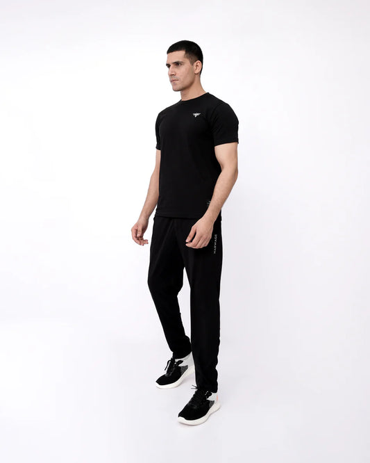 Men’s Solid Co-ord Set – Jet Black