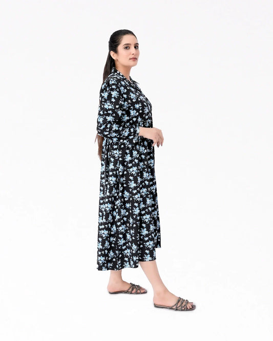Women Maxi Dress- Black