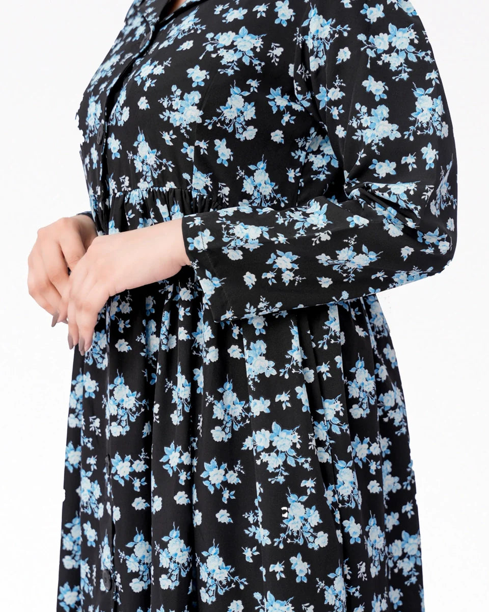 Women Maxi Dress- Black