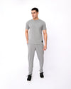 Men’s Solid Grey Co-ord Set – Neutral Grey