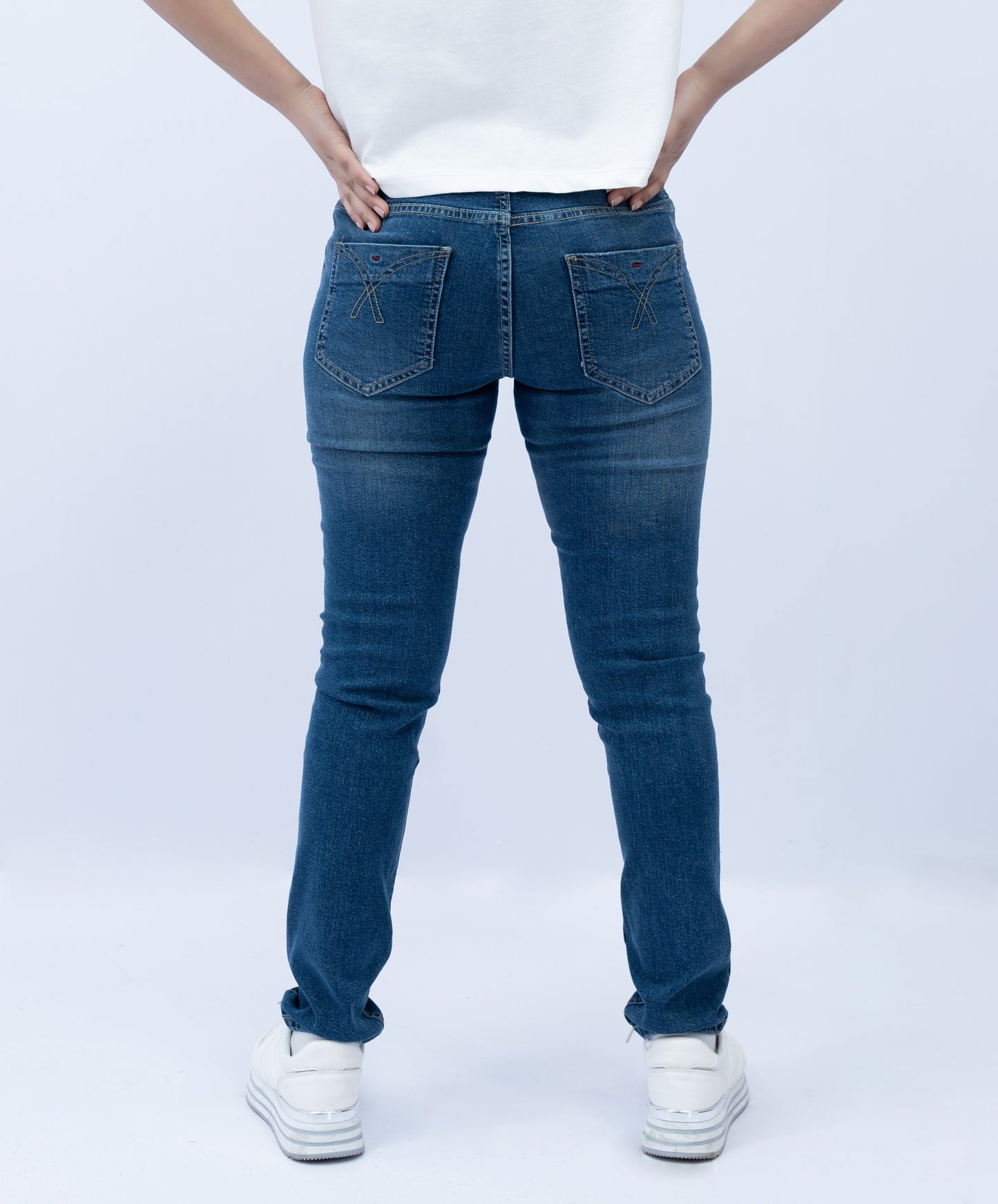 Women Slim Fit Denim Jeans – Dark Blue