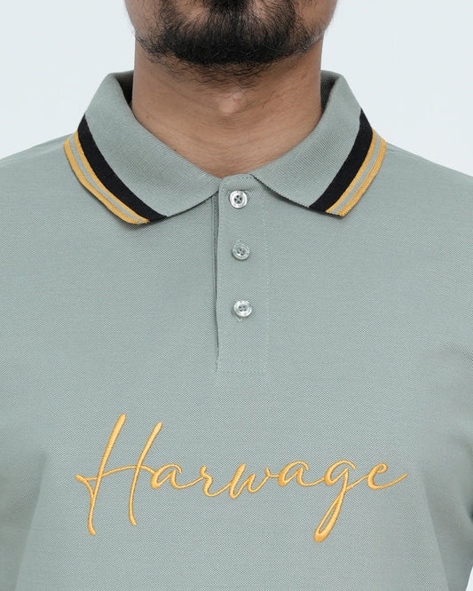 Men Signature Polo Shirt - Iceberg Green