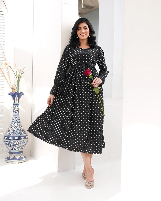 Women Maxi Dress - Black