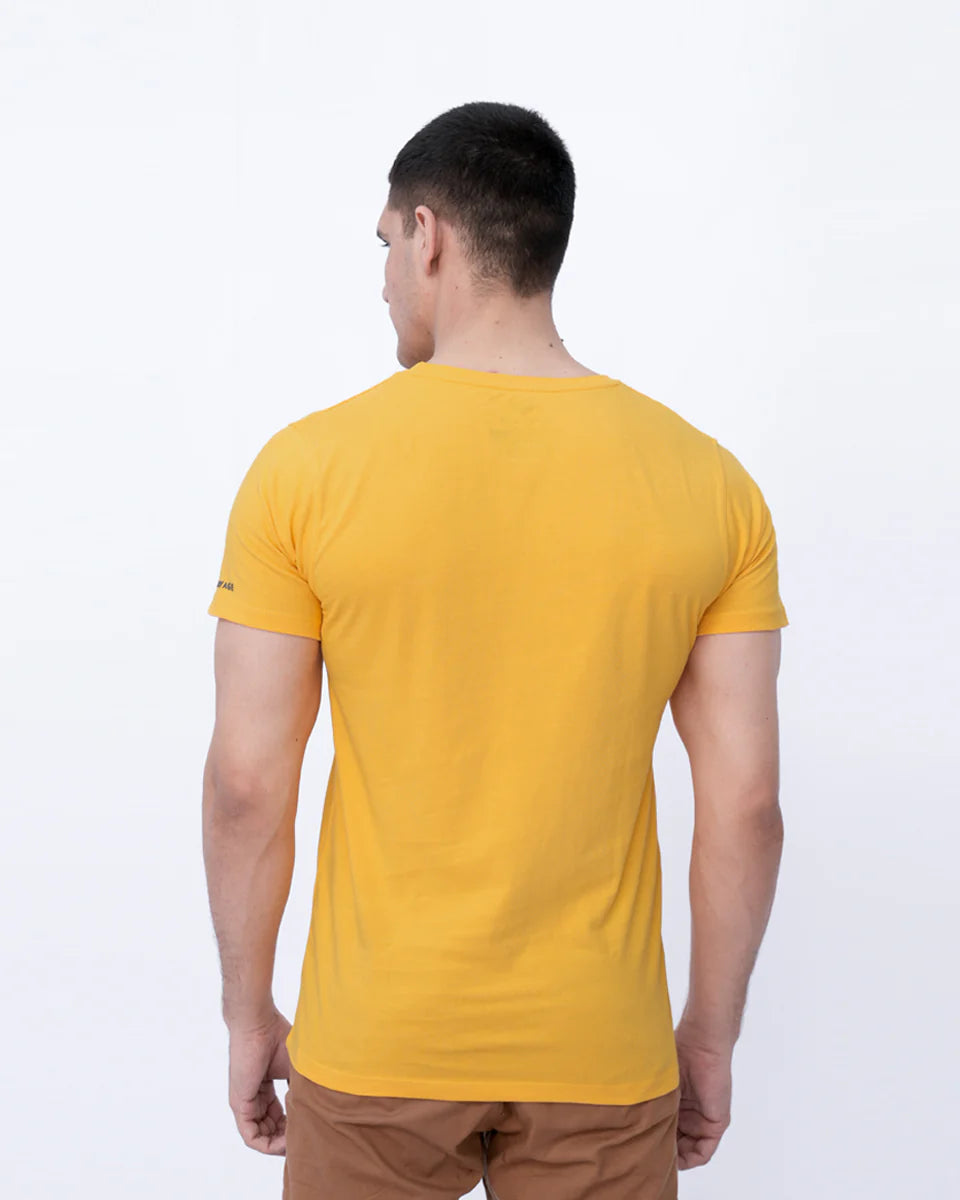 Men’s Printed Graphic T-Shirt – Lemon Chorme