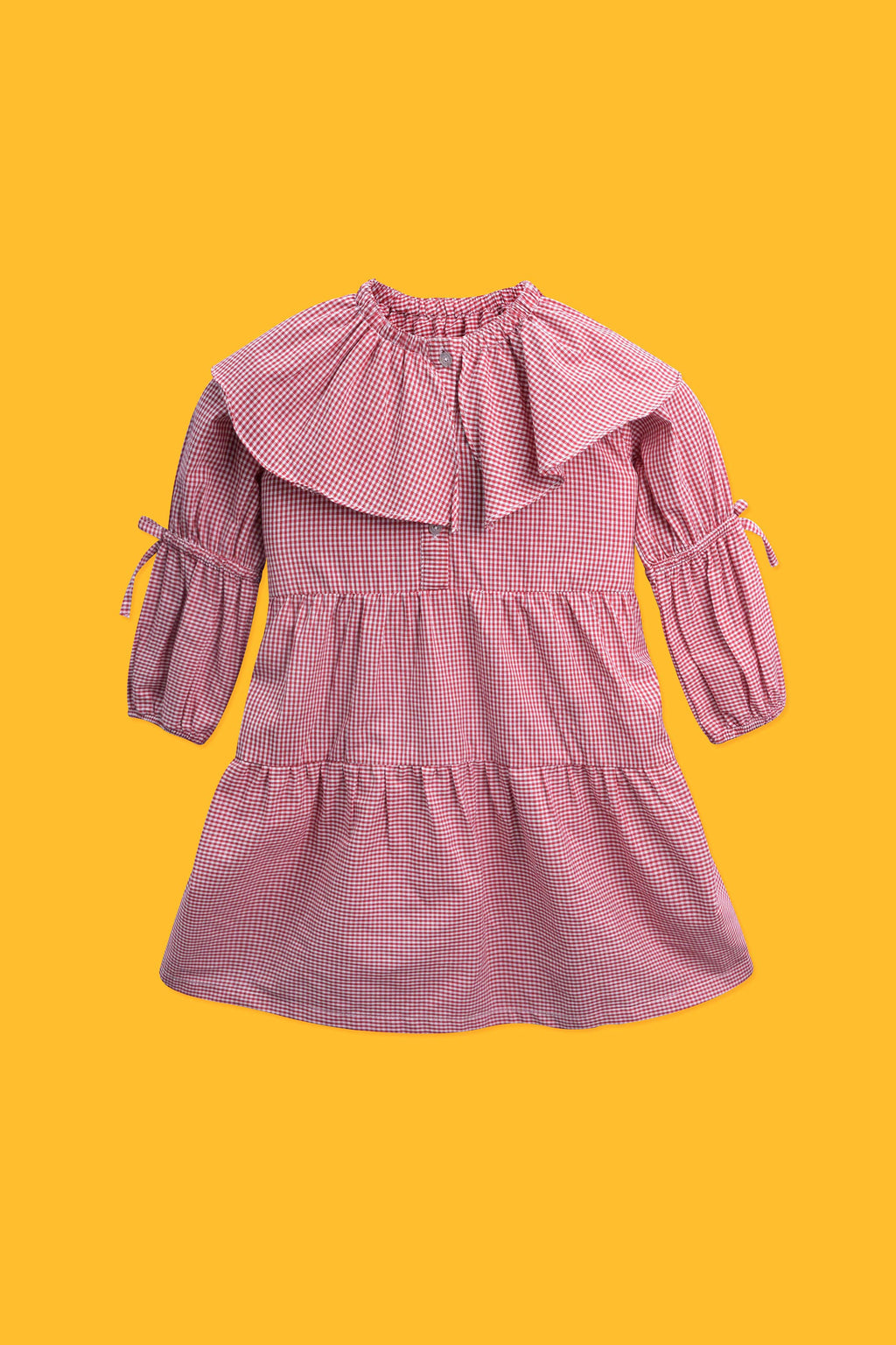 Little girls Frock - Red/White