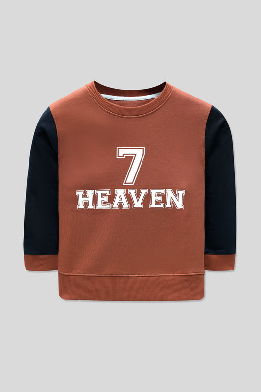 Little Boys’ Sweatshirt - Orange Rust