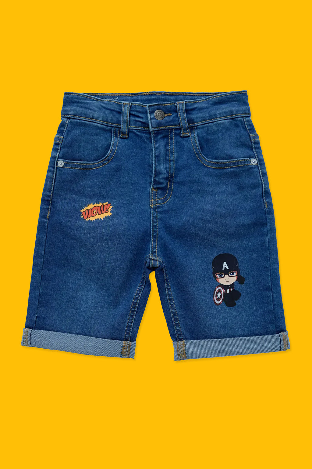Boy Denim Short - Mid Blue
