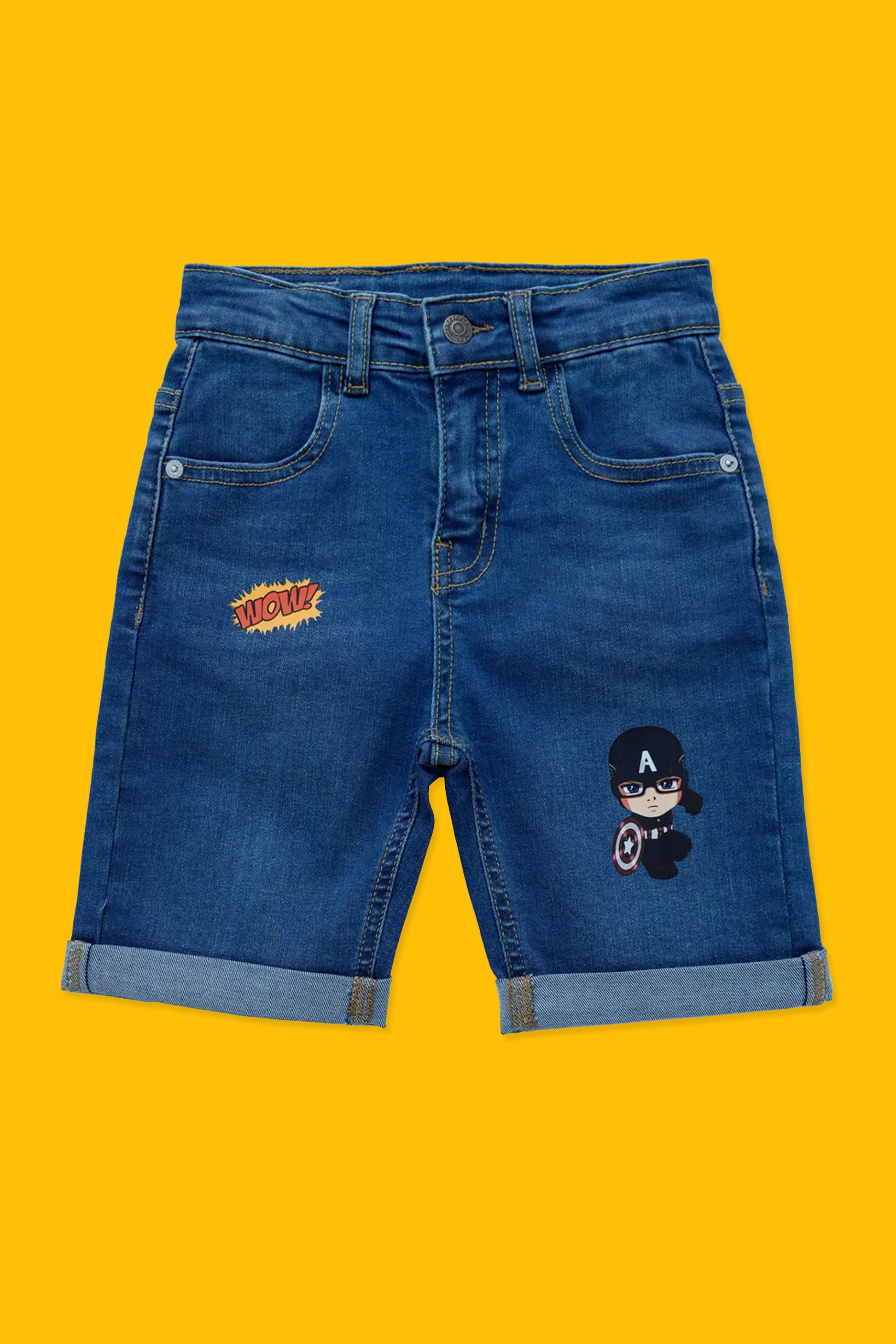 Boy Denim Short - Mid Blue