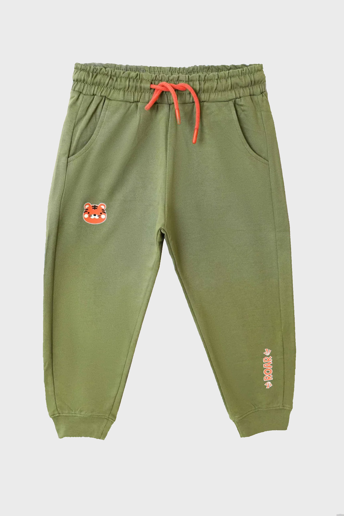 Little Boys' Terry Fleece Trousers - Deep Lichen Green