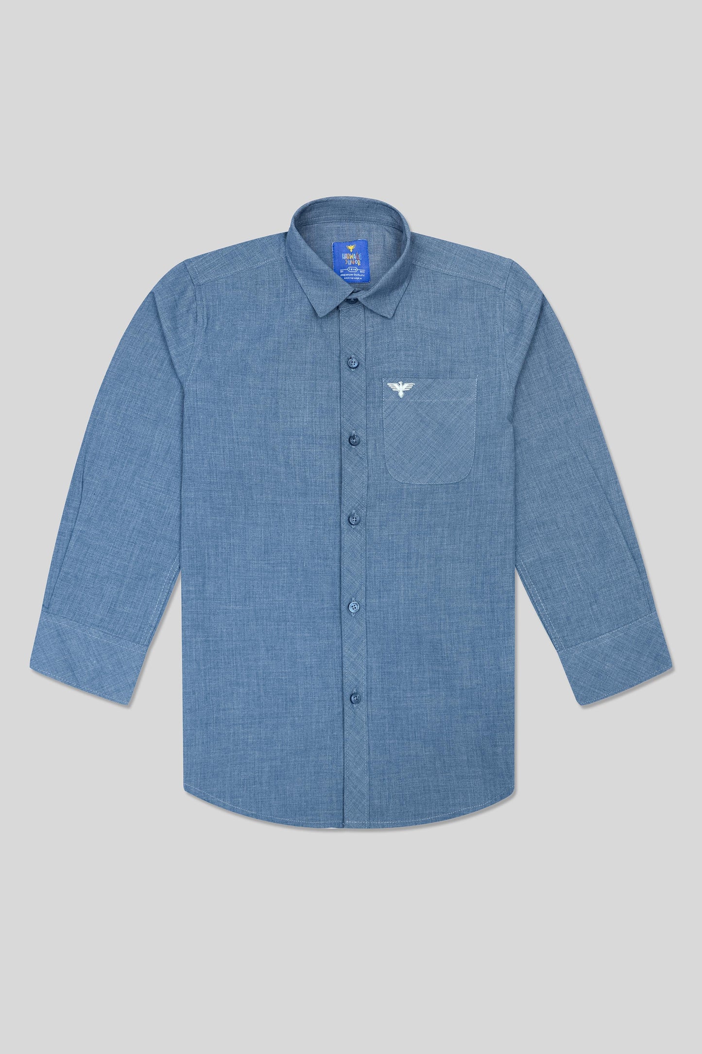 Boys’ Full Sleeves Casual Shirt - Dark Blue