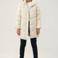 Women Puffer Parachute Jacket - Cream