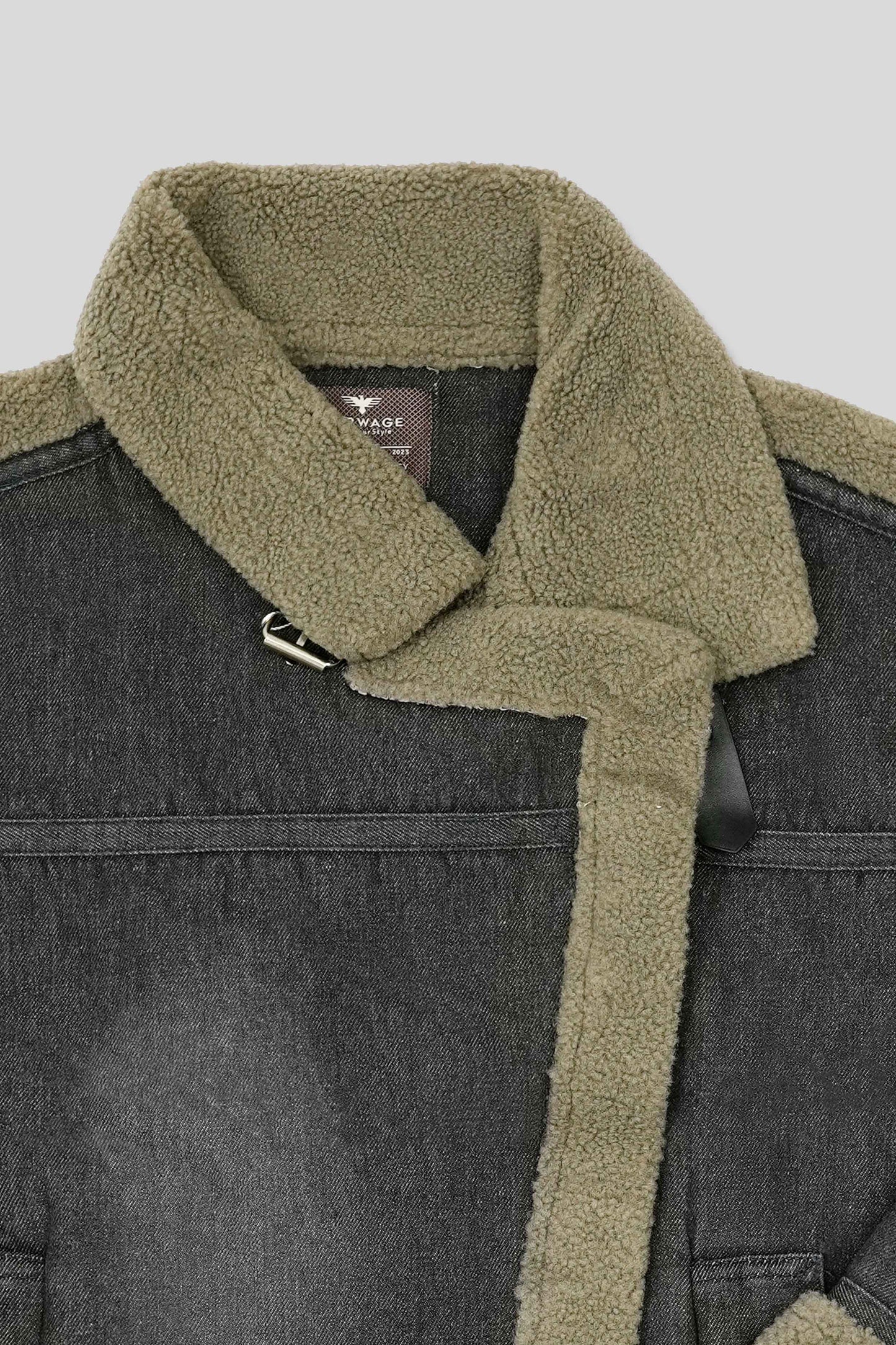 Women’s Fleece-Lined Denim Jacket - Smoky Grey