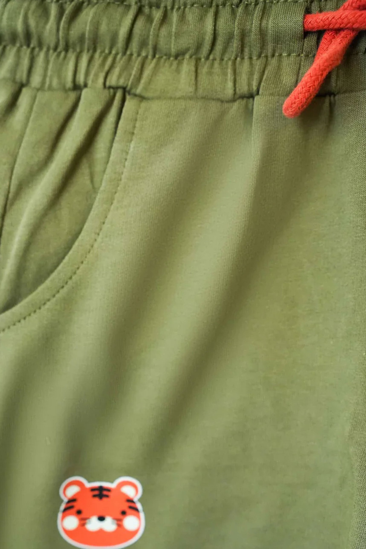 Little Boys' Terry Fleece Trousers - Deep Lichen Green