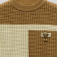 Little Boys R-Neck Wool Cardigan - Honey