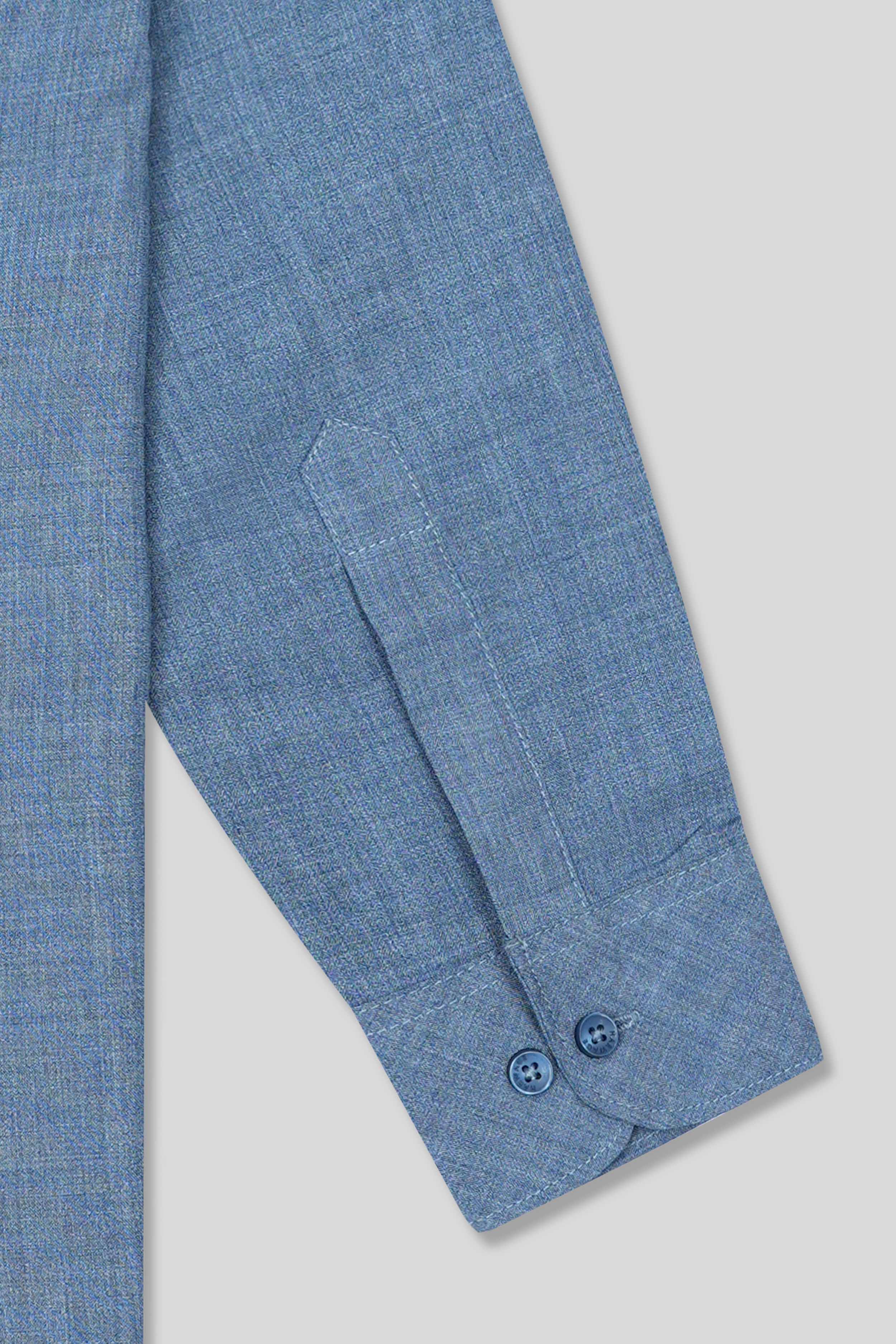 Boys’ Full Sleeves Casual Shirt - Dark Blue