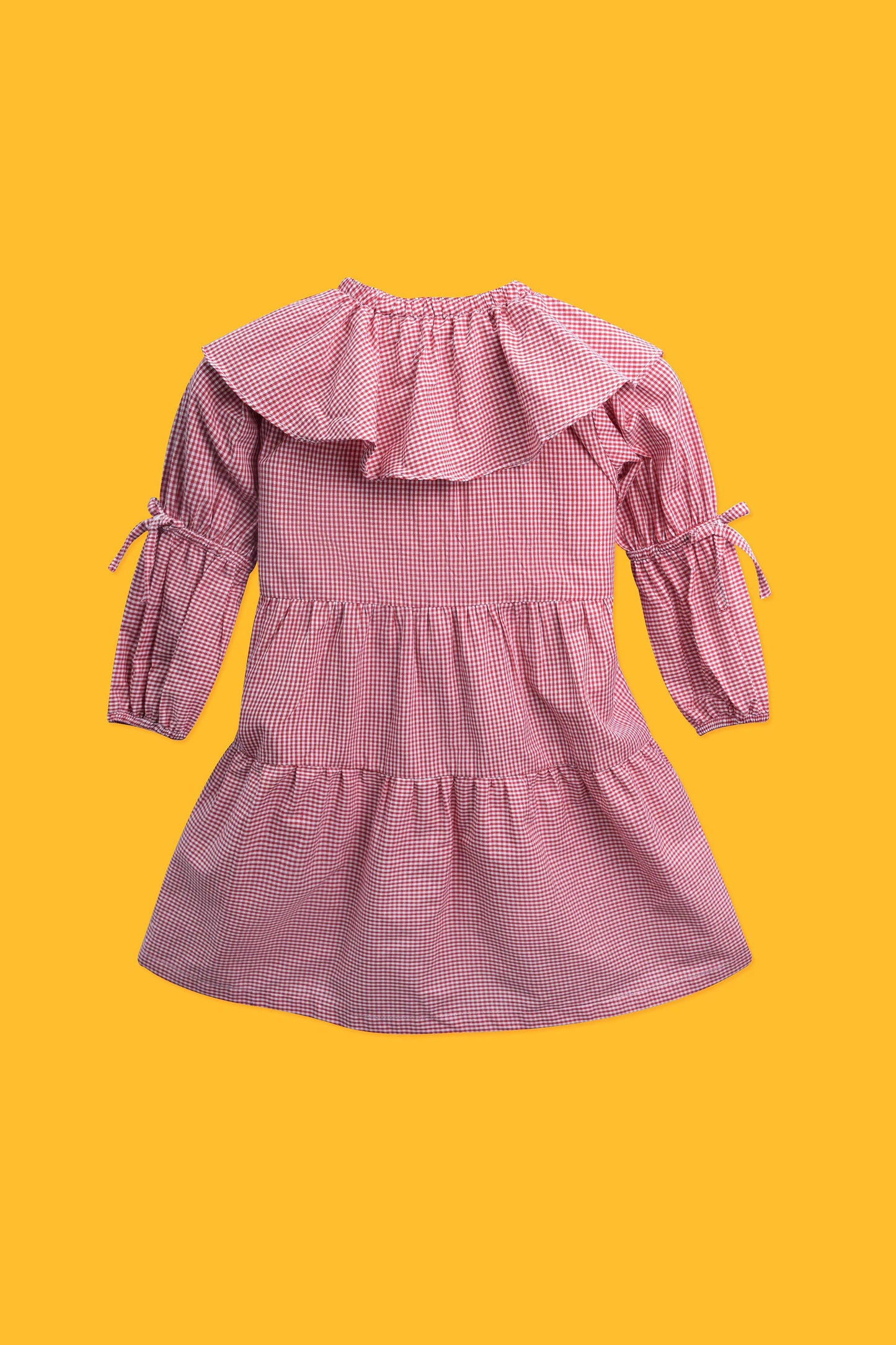 Little girls Frock - Red/White