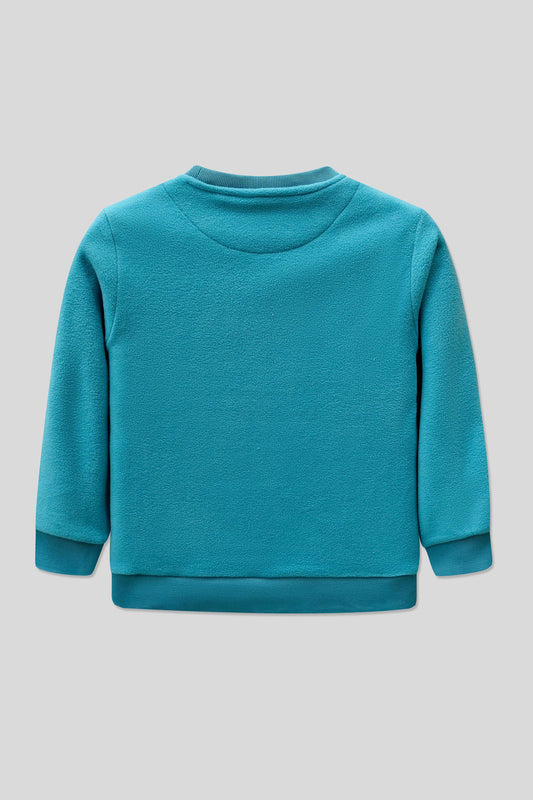 Boys’ Shenal Embroidery Sweatshirt - Ethereal Blue