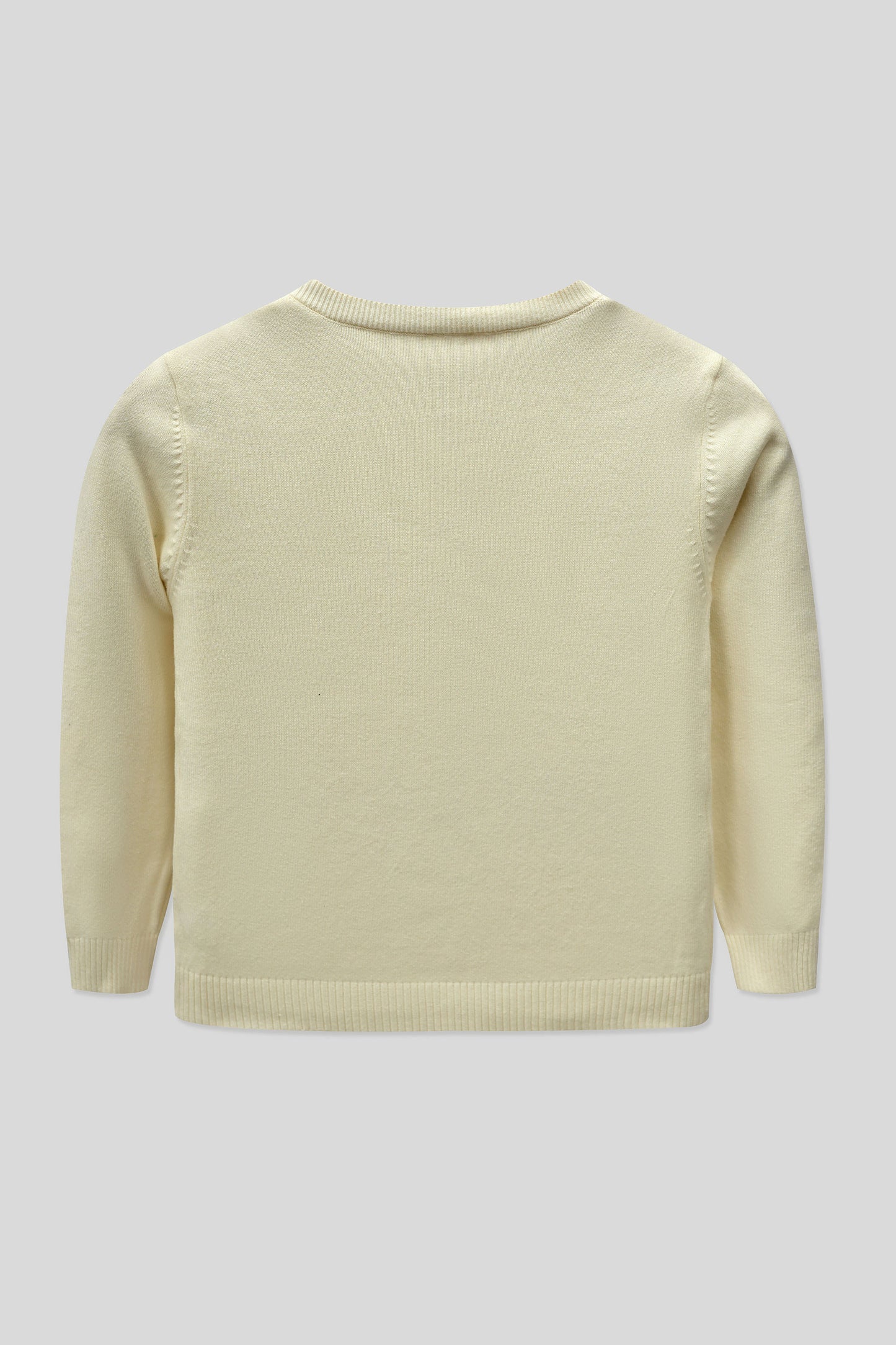 Little Girls’ Cotton Cardigan - Cloud Cream