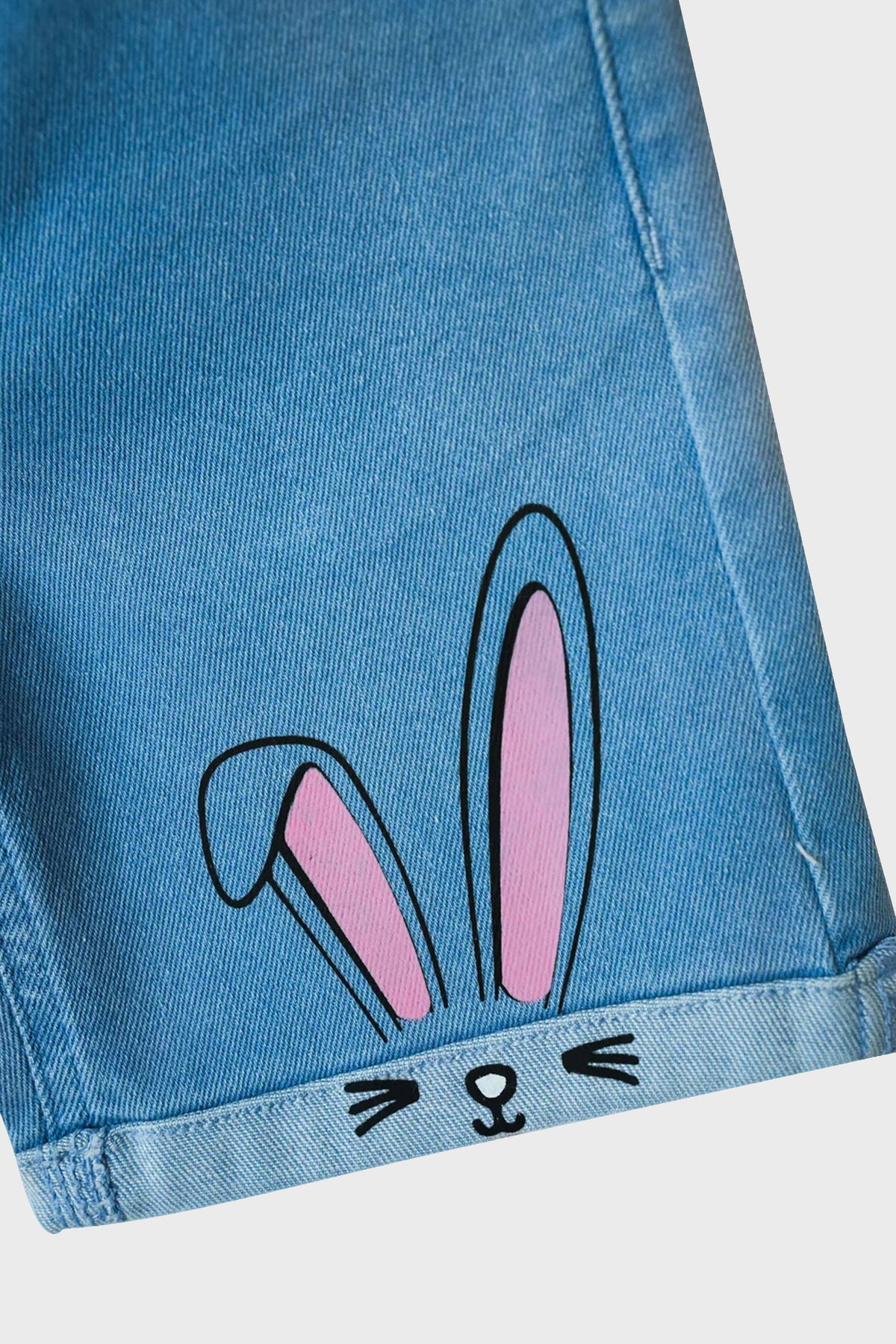 Little Girls' Straight Fit Denim Jeans - Light Blue