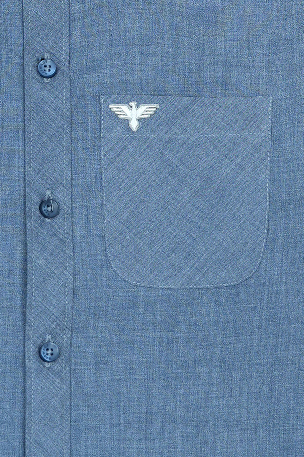 Boys’ Full Sleeves Casual Shirt - Dark Blue