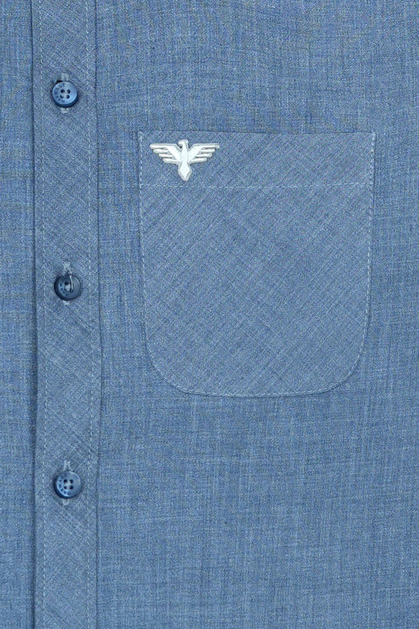 Boys’ Full Sleeves Casual Shirt - Dark Blue