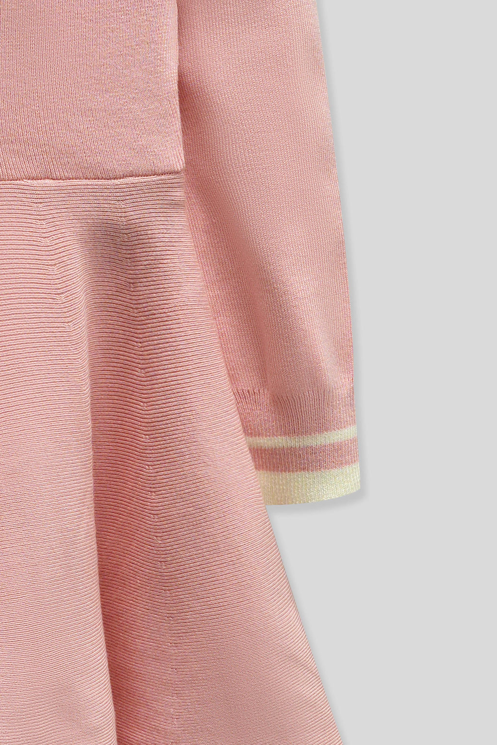 Little Girls’ Wool Frock - Tea Pink