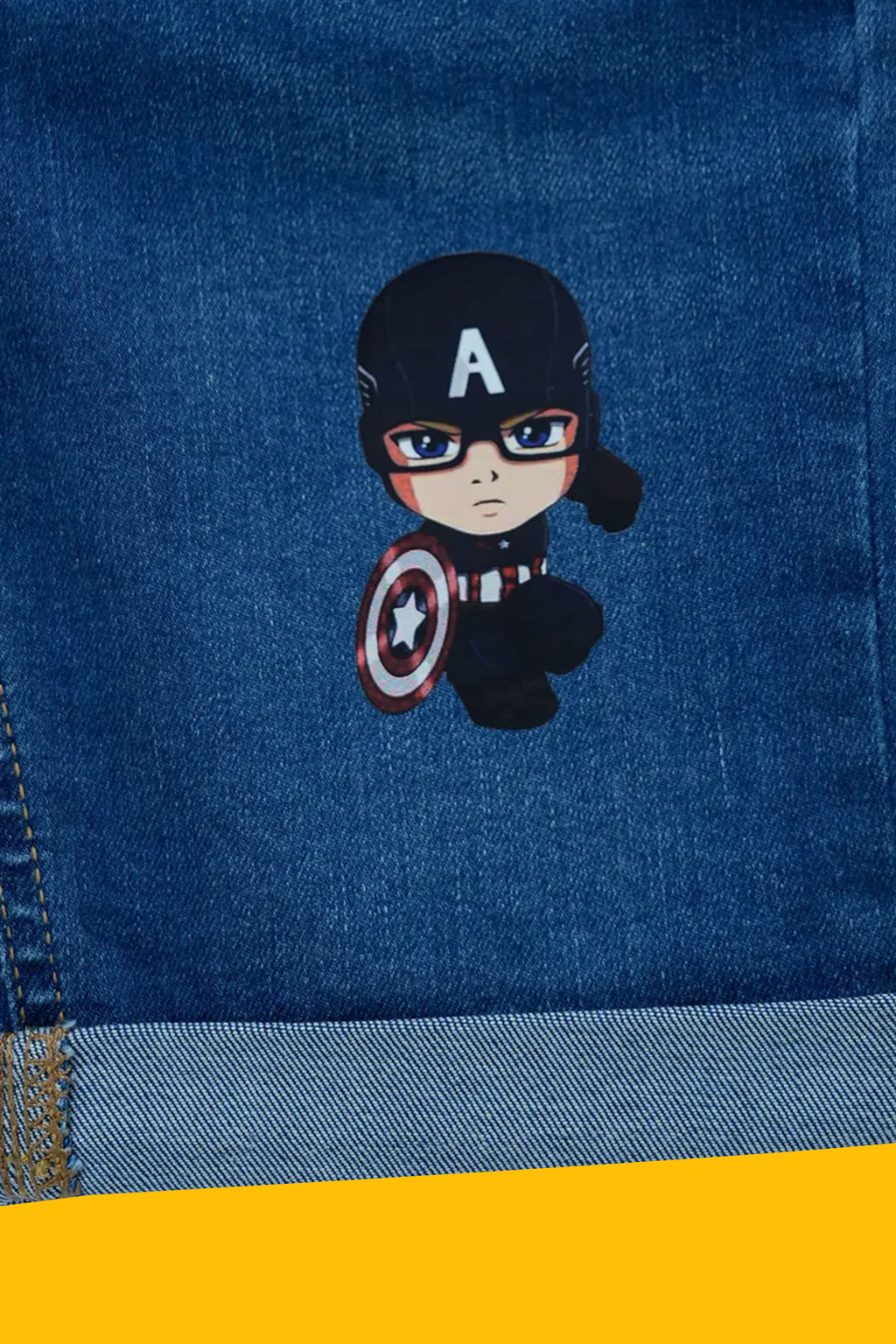 Boy Denim Short - Mid Blue