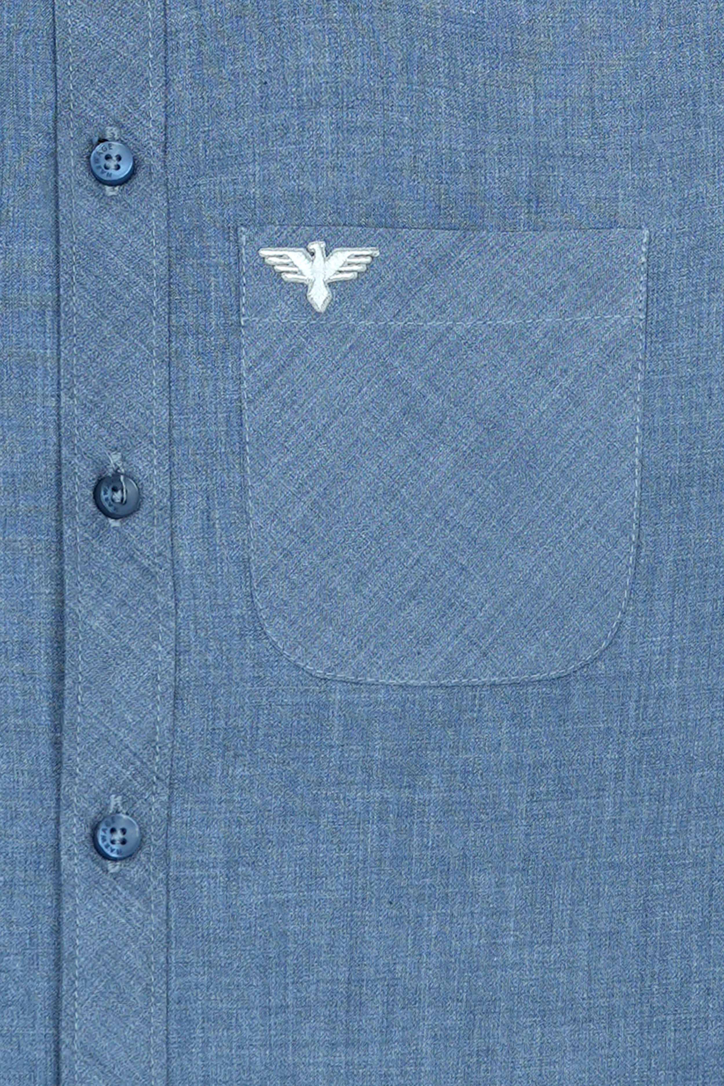 Boys’ Full Sleeves Casual Shirt - Dark Blue