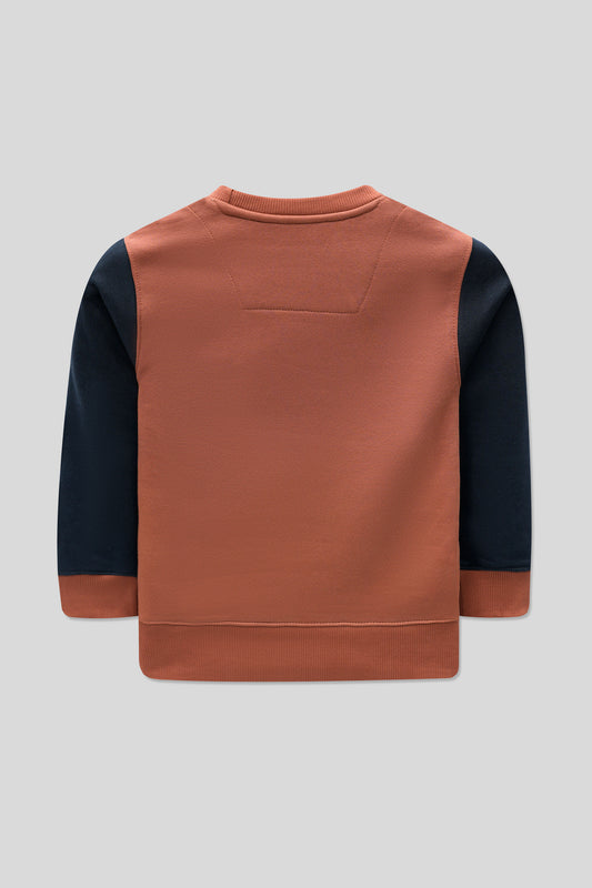 Little Boys’ Sweatshirt - Orange Rust