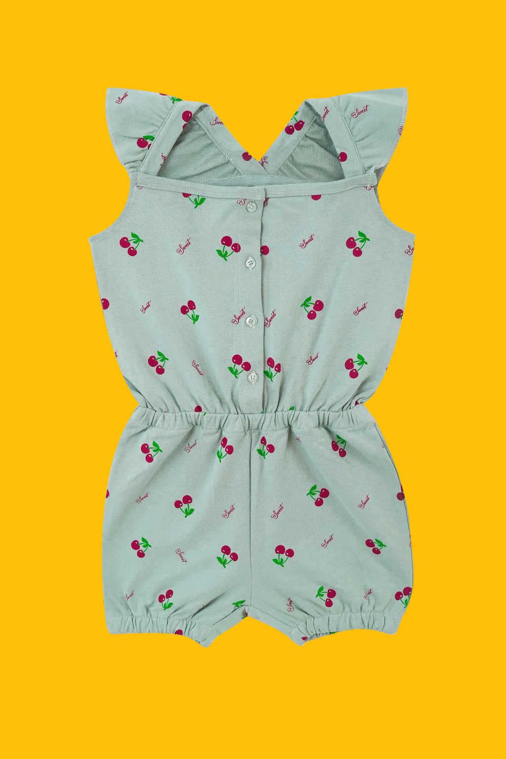 Little Girls' Short Sleeve Jumpsuit - Ash Grey