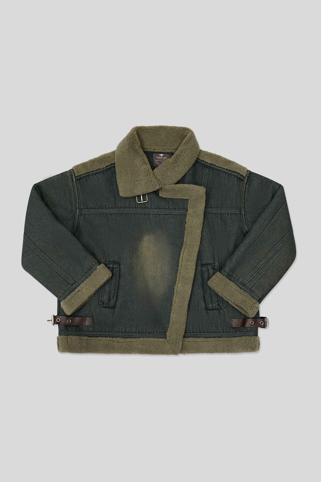 Women’s Fleece-Lined Denim Jacket - Dirty Wash