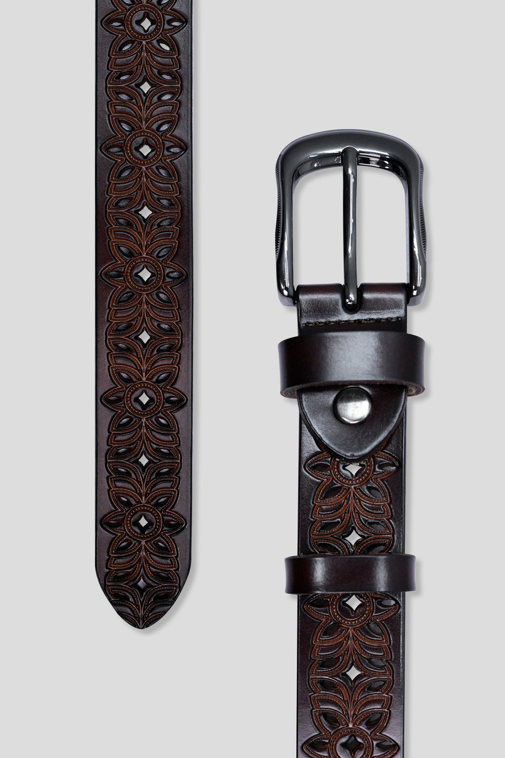 Women Waist Lock Belt - Brown