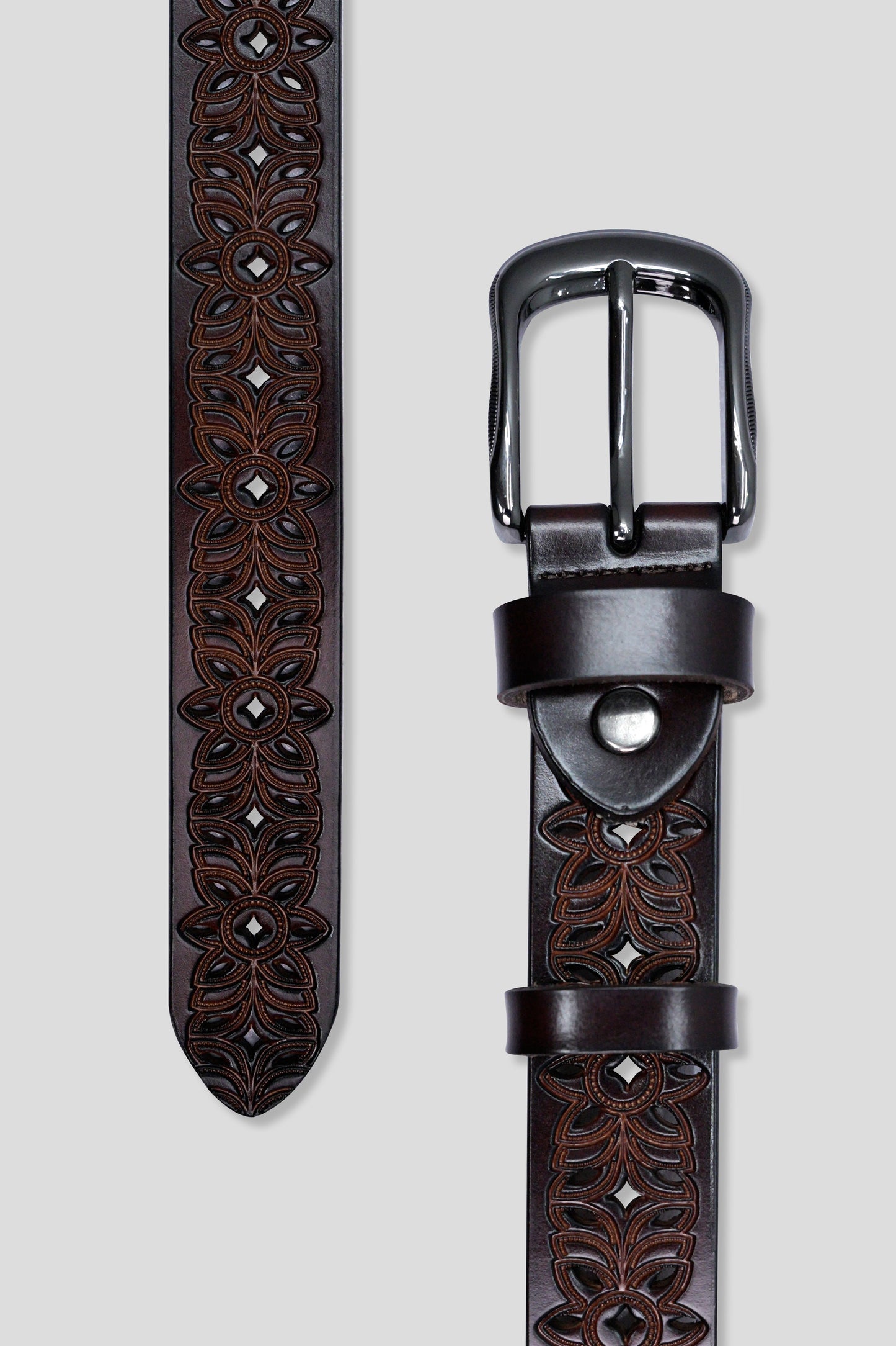 Women Waist Lock Belt - Brown