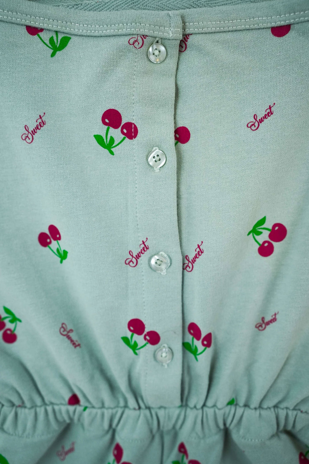 Little Girls' Short Sleeve Jumpsuit - Ash Grey