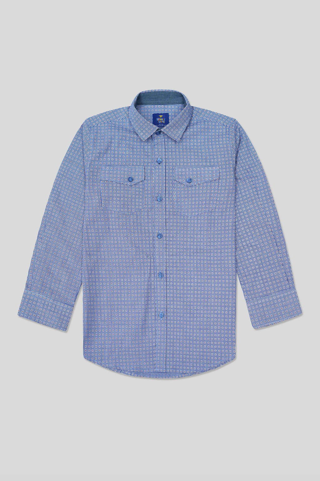 Boys’ Full Sleeves Casual Shirt - Blue