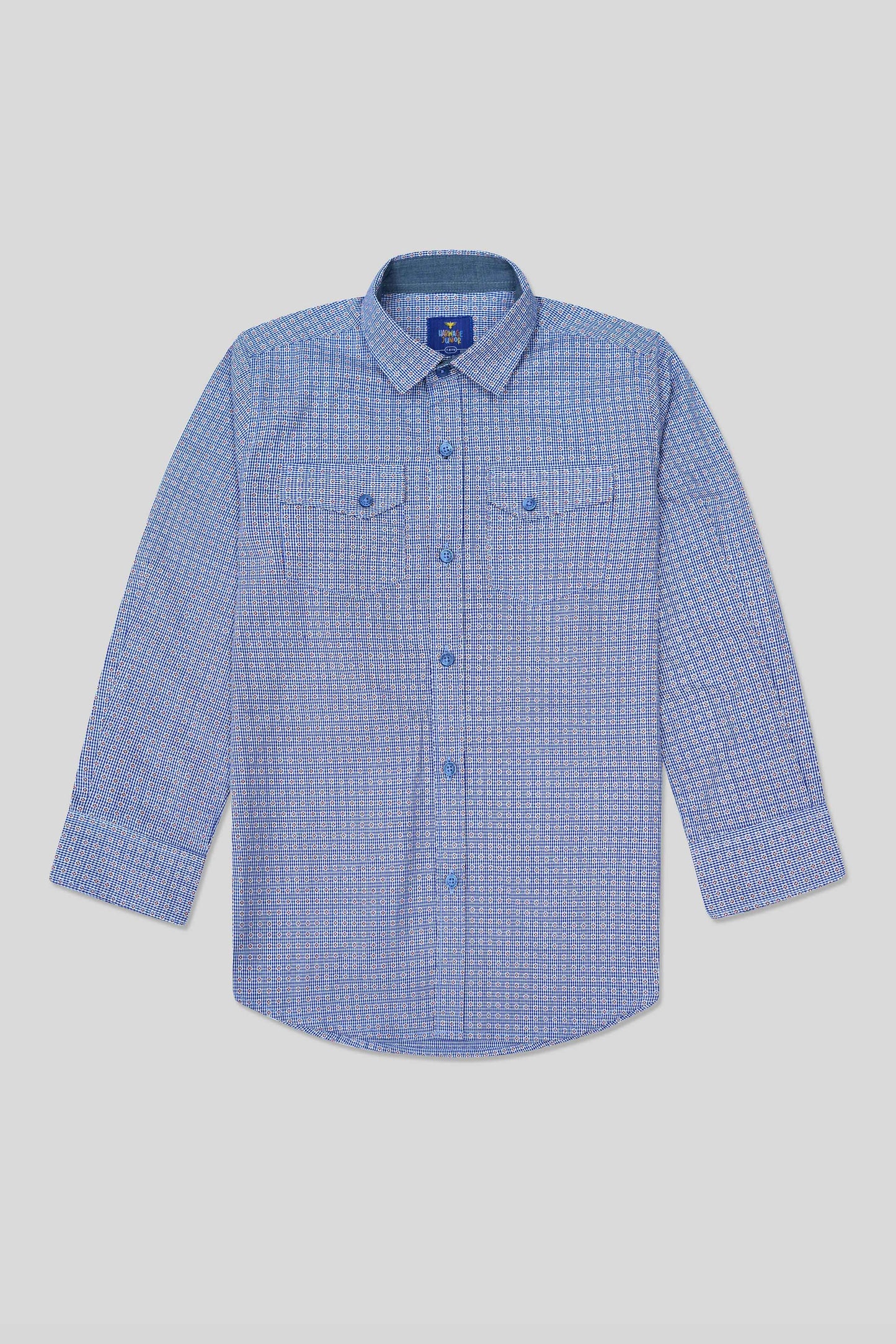 Boys’ Full Sleeves Casual Shirt - Blue