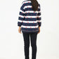Women Sweatshirt Regular Fit - Multi Navy Blue