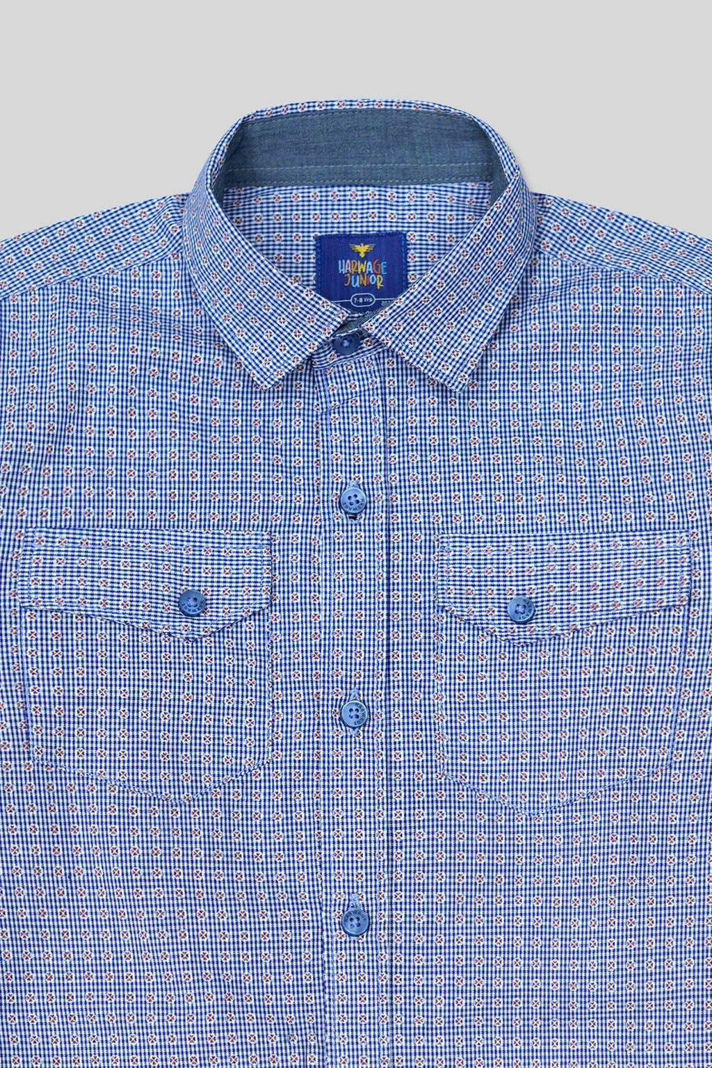 Boys’ Full Sleeves Casual Shirt - Blue