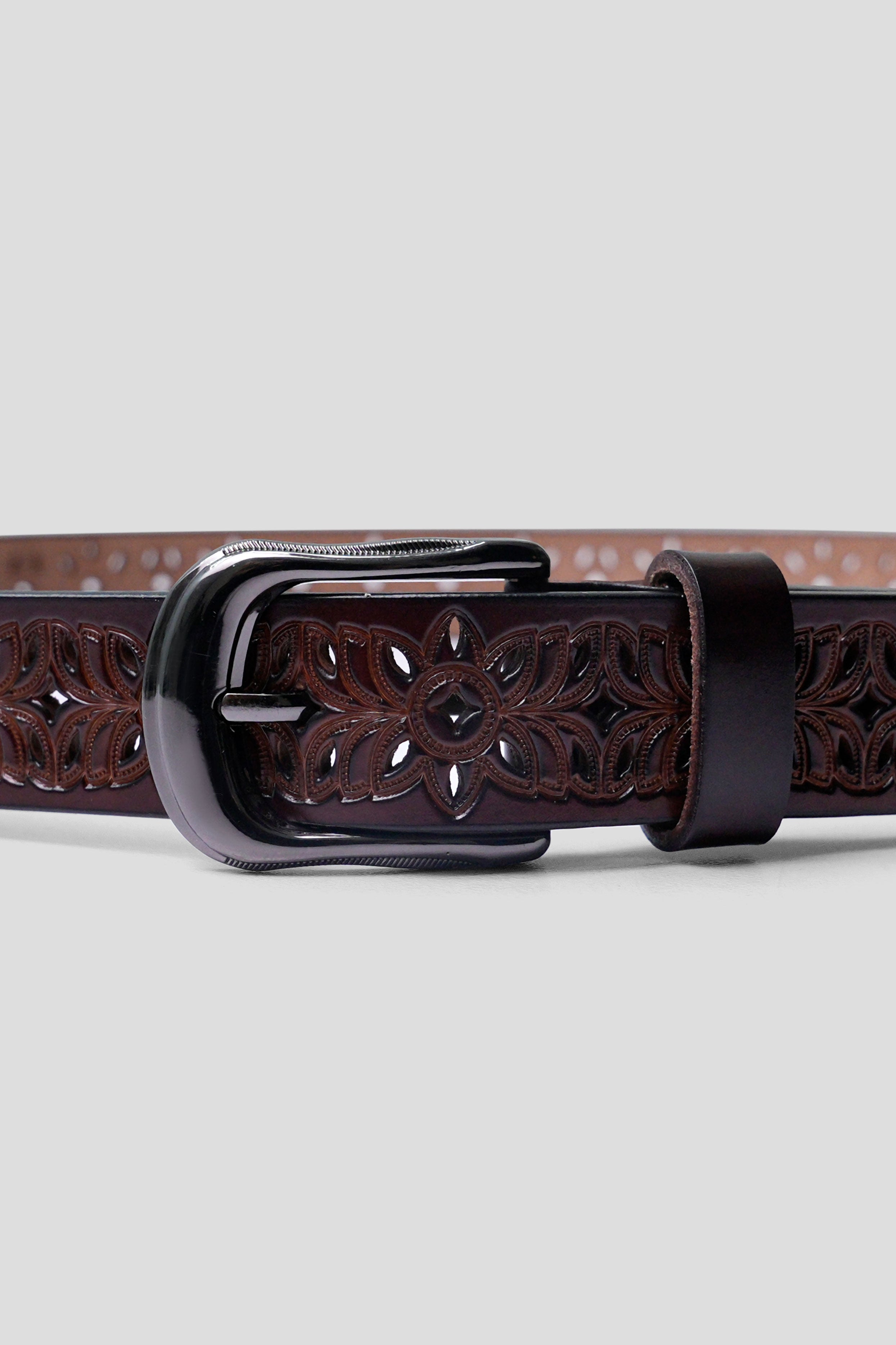 Women Waist Lock Belt - Brown