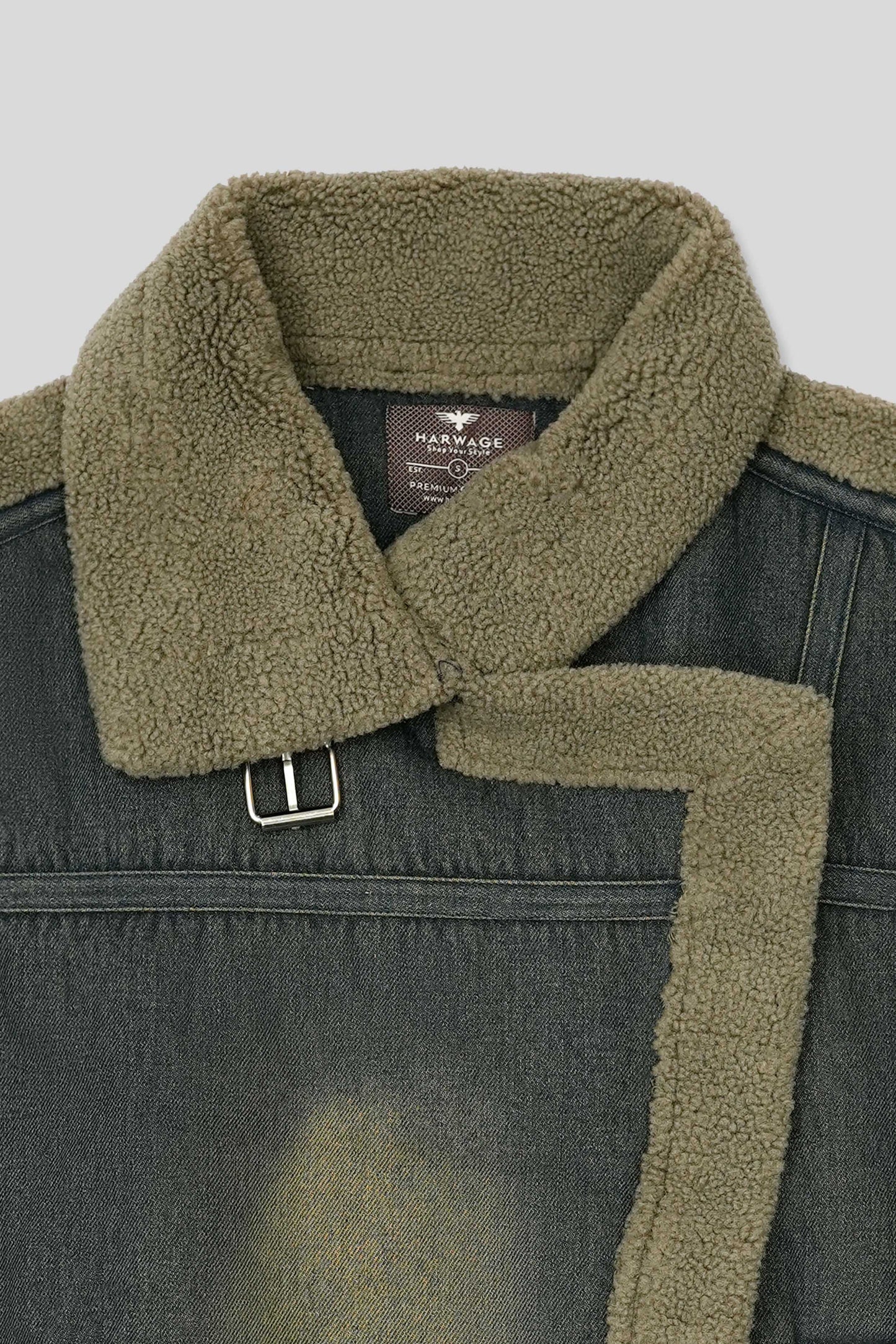 Women’s Fleece-Lined Denim Jacket - Dirty Wash